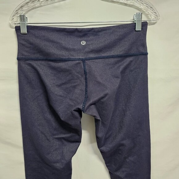 Lululemon Athletica Women Faux Denim Ankle Leggings Size 8 Blue - Picture 6 of 12